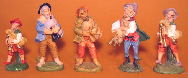 figurines de crèche en plastique