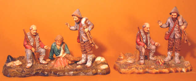 bergers au feu de bois