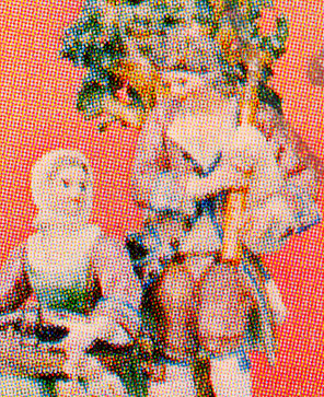 Faîence de Meissen avec vielle et cornemuse