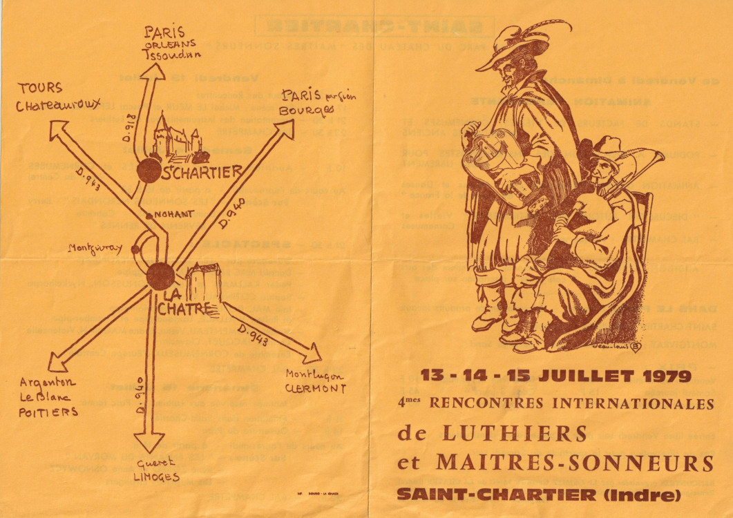 Programme
                  Saint-Chartier 1979 verso