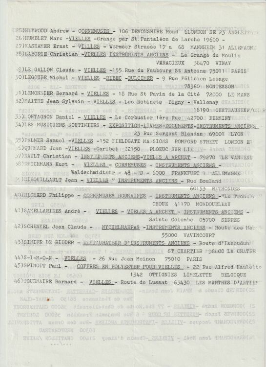 Liste des luthiers 1980 verso