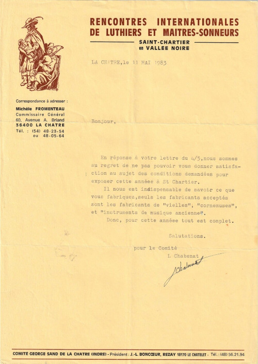 courrier Comit George Sand