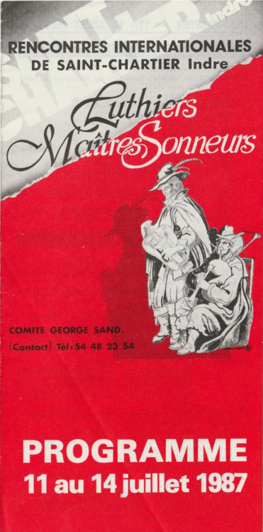 Couverture du programme
            Saint-Chartier 1987