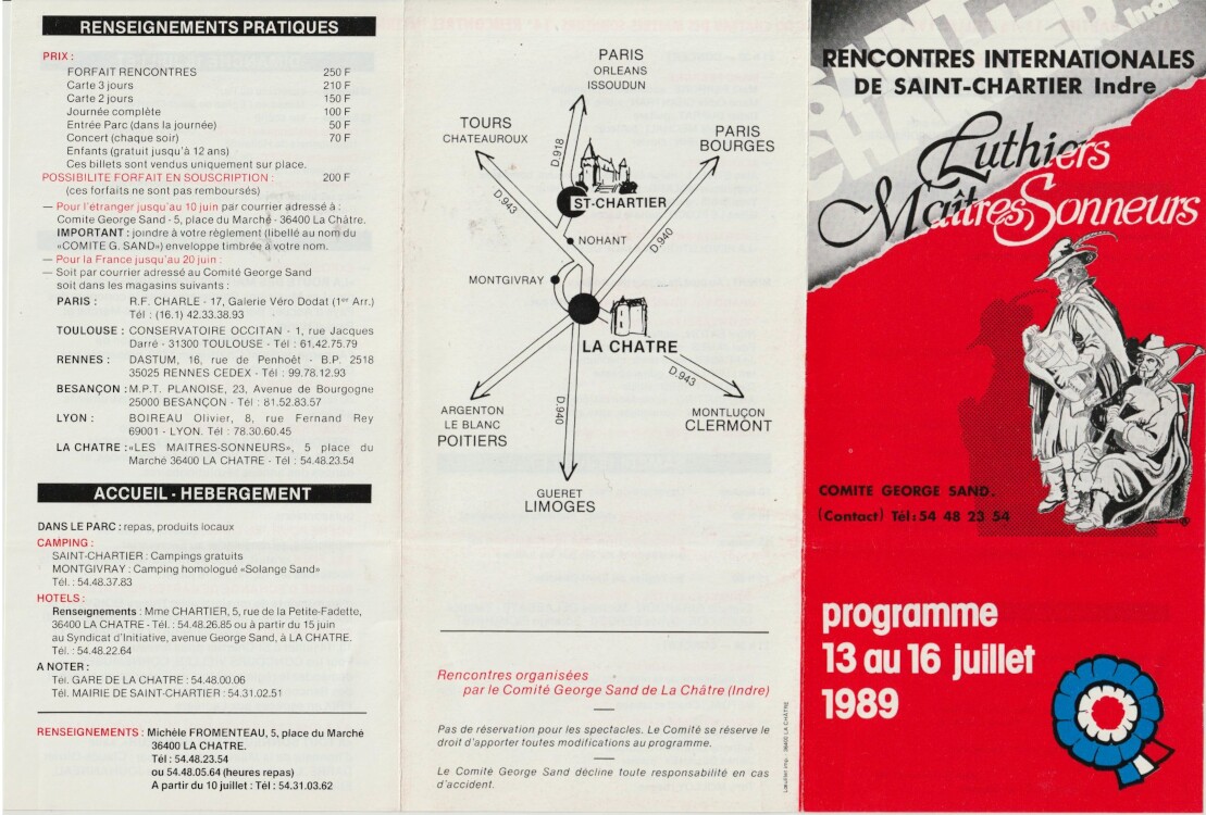 Programme Saint-Chartier
              1989 recto