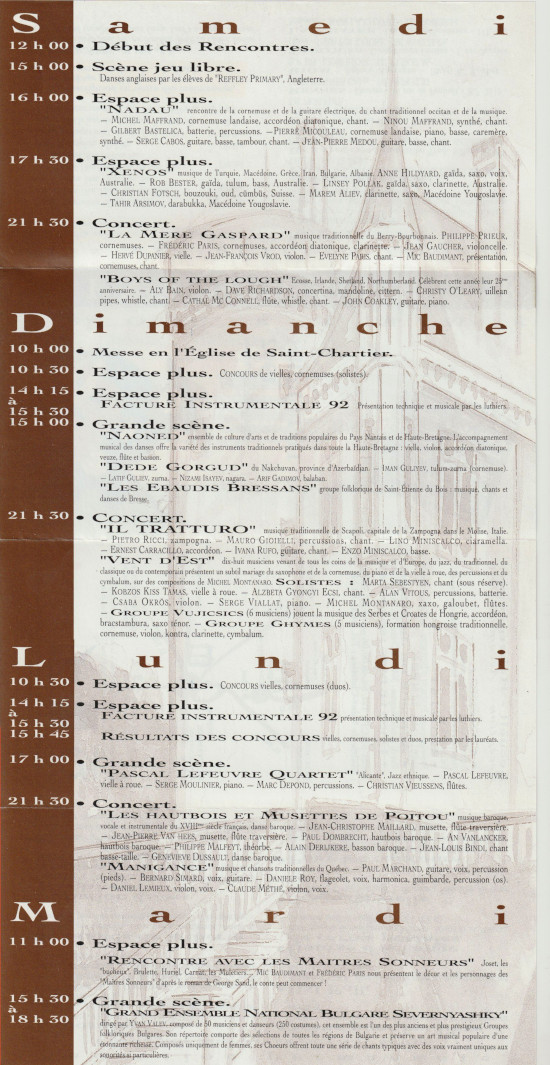 Prgramme1992 verso