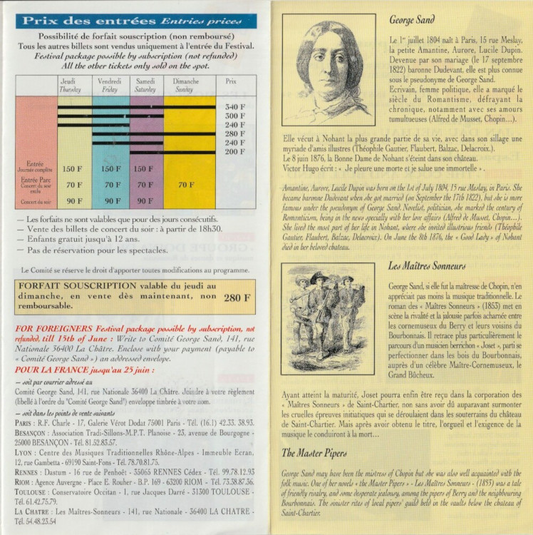Programme Saint-Chartier 1994 page2