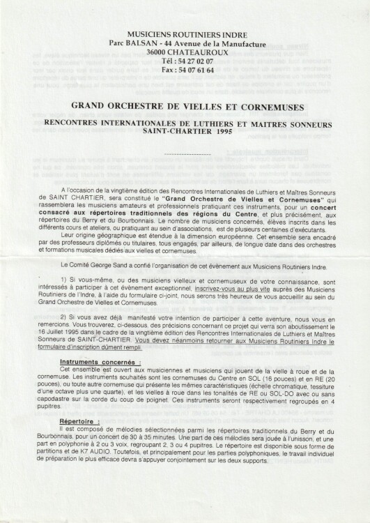 Courrier de proposition
                  d'inscription p1