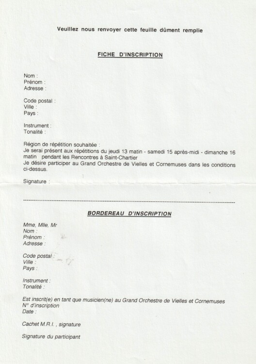 Courrier de proposition
                  d'inscription p3