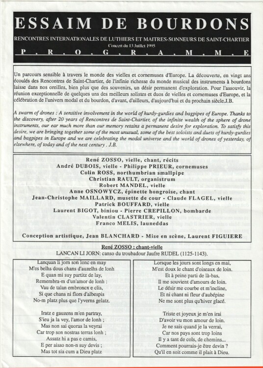 Programme Essaim de
                    bourdons 1