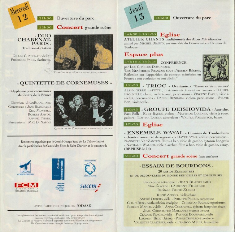 Programme Saint-Chartier 1995 p4