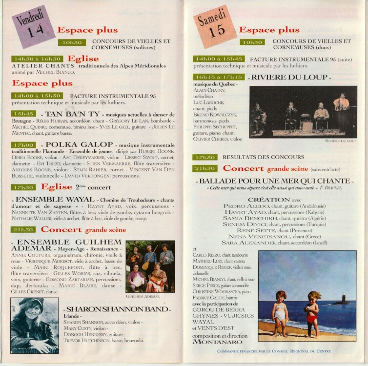 Programme Saint-Chartier 1995 p5
