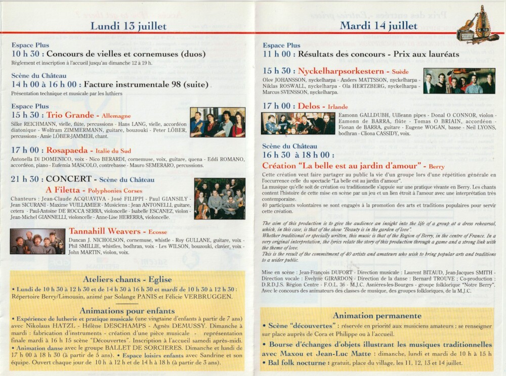 Programme 1998 page 4