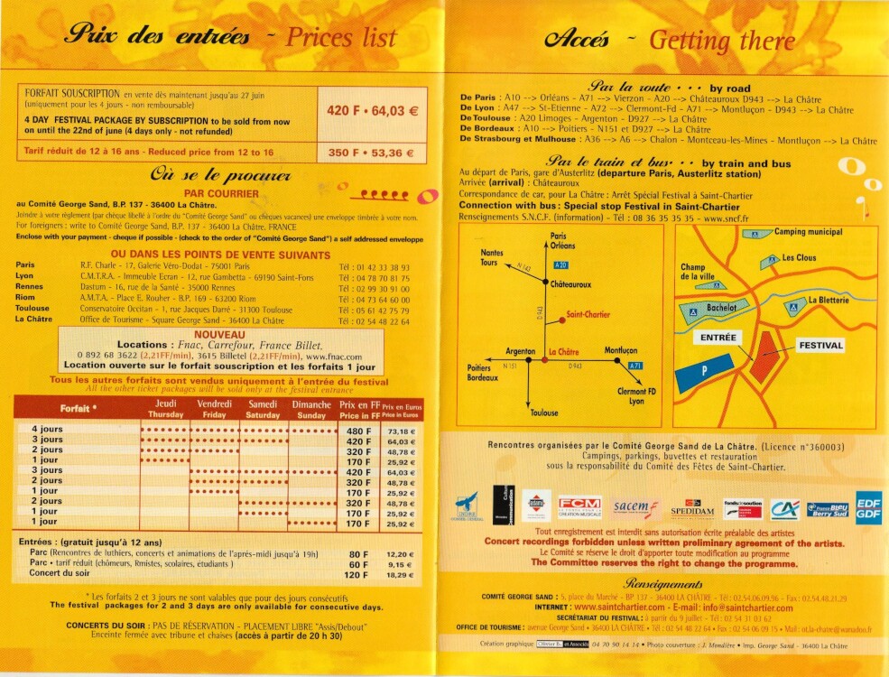 Programme 2001 page 2